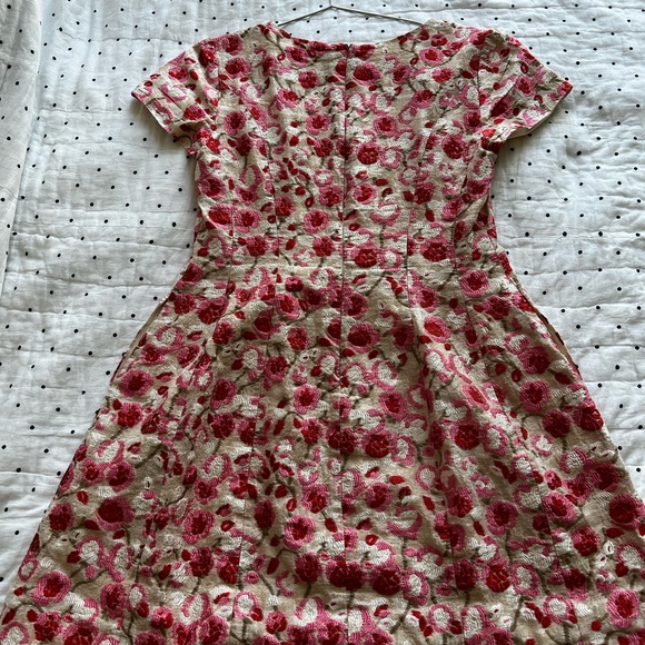 Prabal Gurung Embroidered Floral Dress - Size 10 - Picture 6 of 12